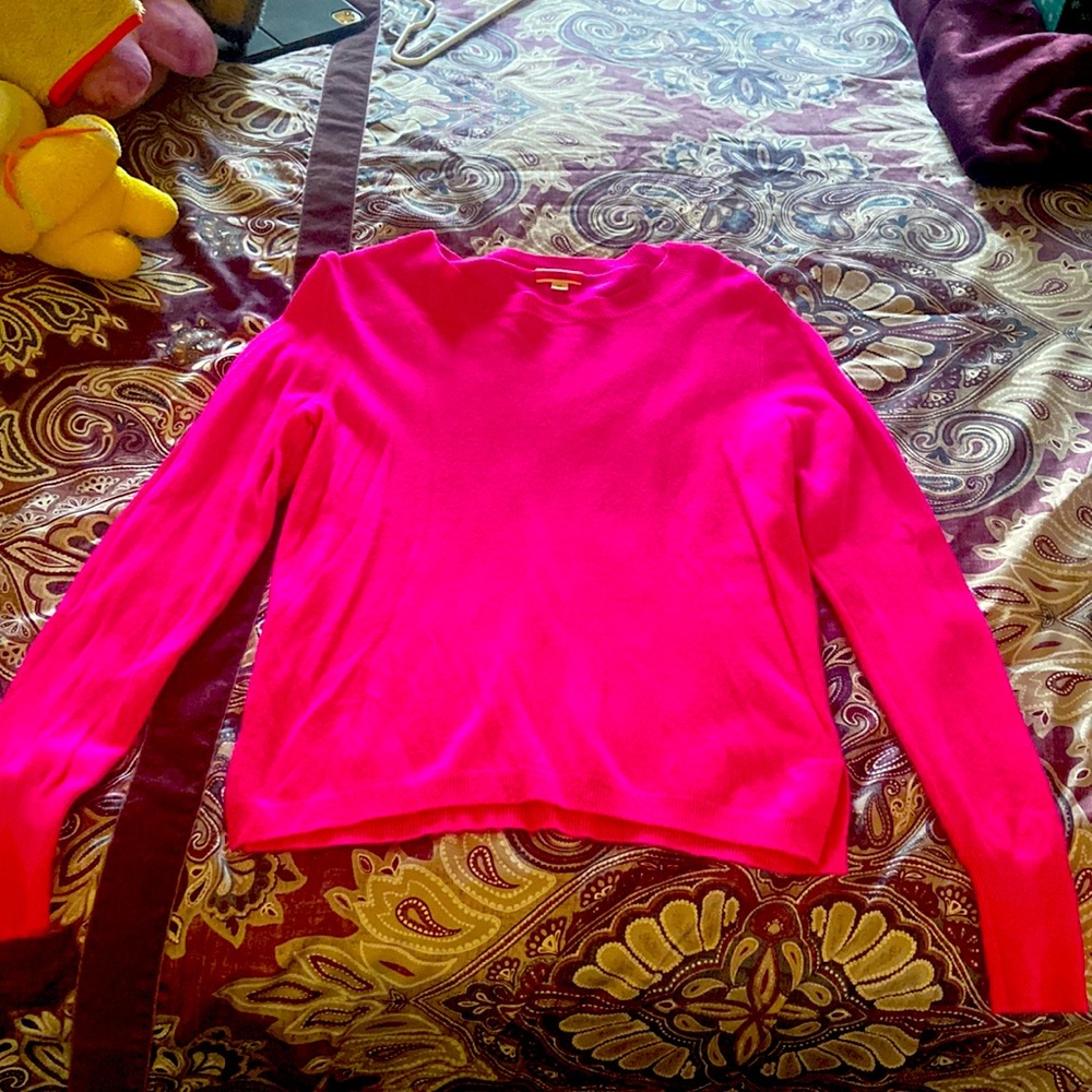 Jcrew Hot pink Cashmere sweater